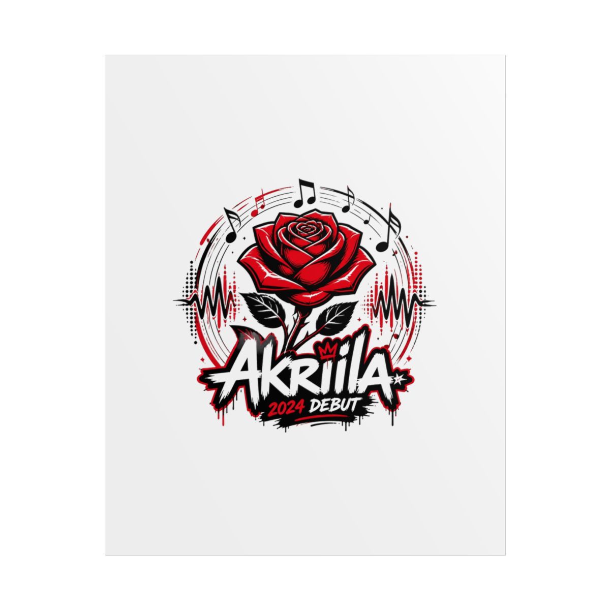 Akriila "Akriila: 2024 Debut" Poster - Official Posters & Wall Art merchandise