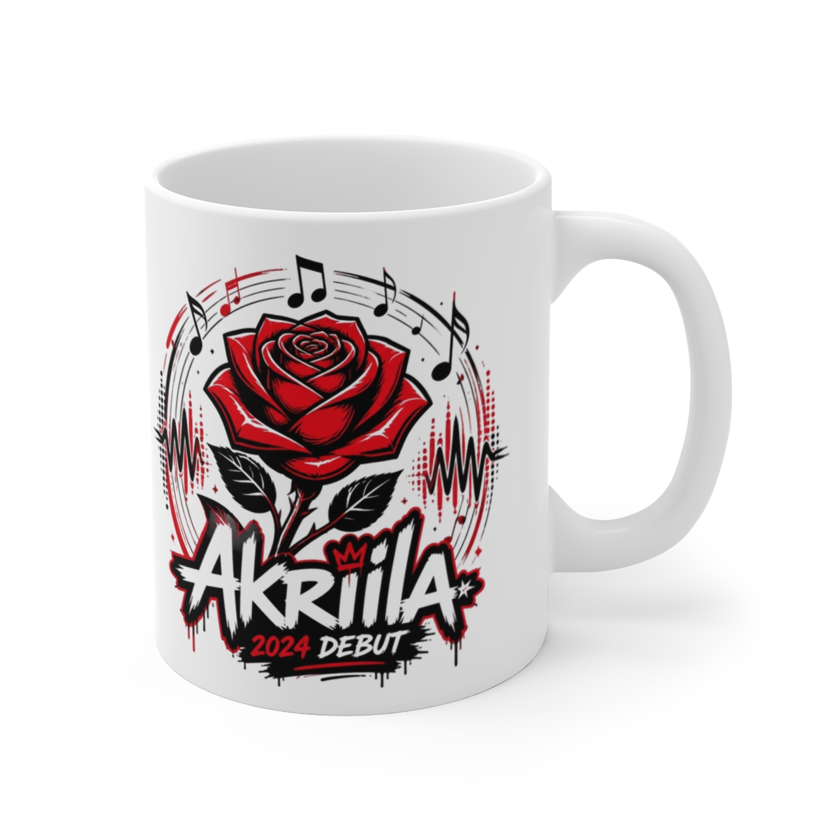 Akriila "Akriila: 2024 Debut" White Mug